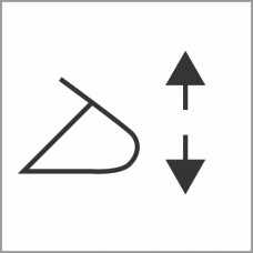 895409 - White raise/lower decal suit 444 series switch. (1pc)